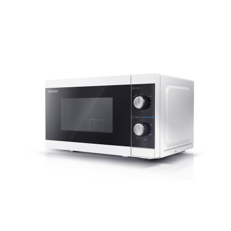 Sharp | Microwave Oven with Grill | YC-MG01E-W | Free standing | 800 W | Grill | White