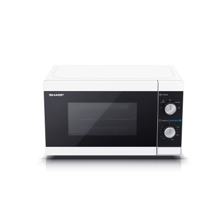 Sharp | Microwave Oven | YC-MS01E-W | Free standing | 800 W | White