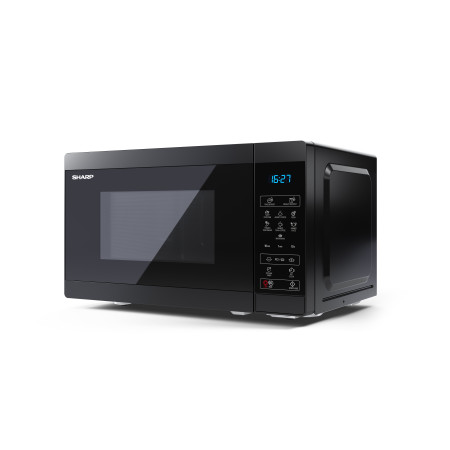 Sharp | Microwave Oven | YC-MS02E-B | Free standing | 800 W | Black