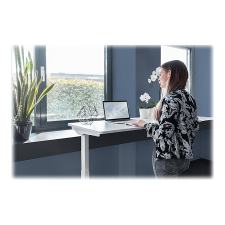 Electric Height Adjustable Desk | 73 - 123 cm | Maximum load weight 50 kg | Metal | White