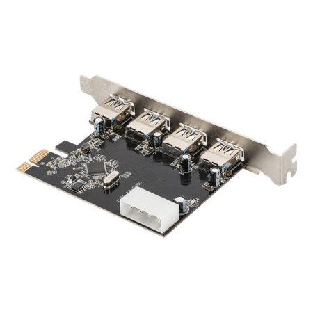 Digitus | USB 3.0, 4 Port, PCI Express Add-On card 4 Ports A/F External, VL805 chipset | DS-30221-1