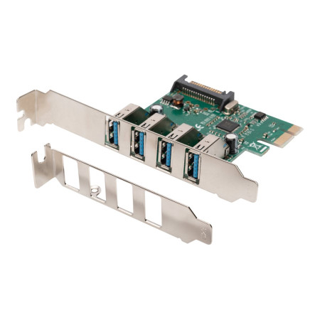 Digitus | USB 3.0, 4 Port, PCI Express Add-On card 4 Ports A/F External, VL805 chipset | DS-30221-1