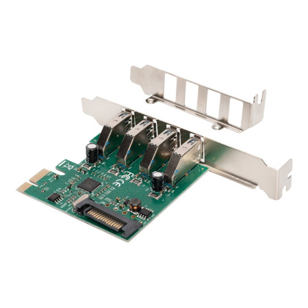 Digitus | USB 3.0, 4 Port, PCI Express Add-On card 4 Ports A/F External, VL805 chipset | DS-30221-1