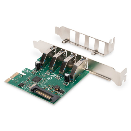 Digitus | USB 3.0, 4 Port, PCI Express Add-On card 4 Ports A/F External, VL805 chipset | DS-30221-1