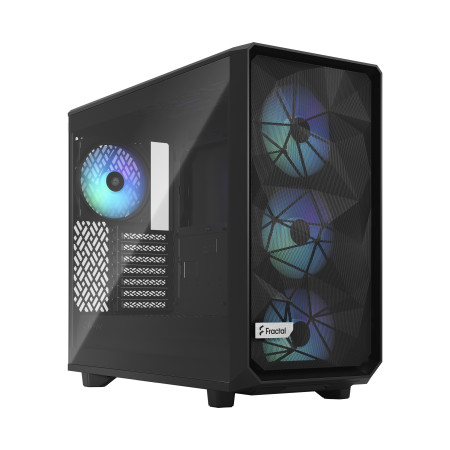 Fractal Design | Meshify 2 Lite RGB TG Light Tint | Side window | Black | E-ATX | Power supply included No | ATX