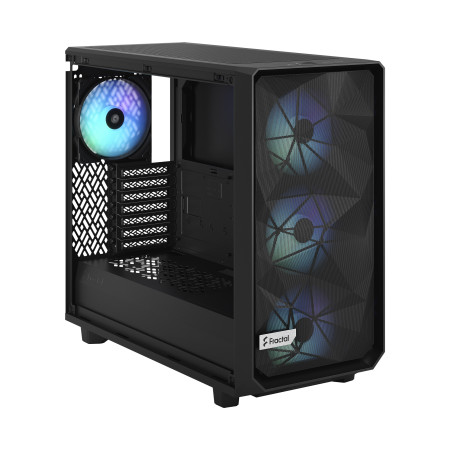 Fractal Design | Meshify 2 Lite RGB TG Light Tint | Side window | Black | E-ATX | Power supply included No | ATX