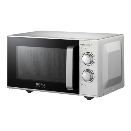 Caso | Ceramic Microwave Oven with Grill | MG 25 Ecostyle | Free standing | 25 L | 900 W | Grill | Silver