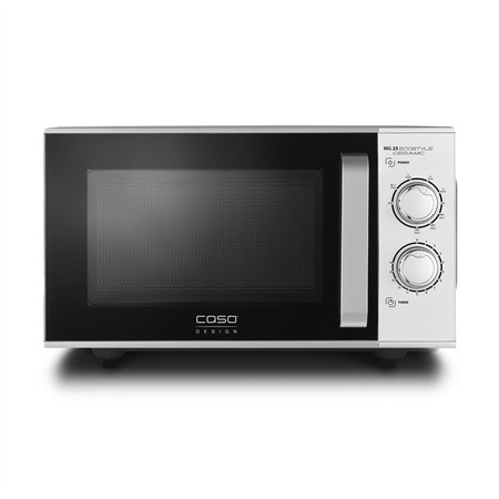 Caso | Ceramic Microwave Oven with Grill | MG 25 Ecostyle | Free standing | 25 L | 900 W | Grill | Silver