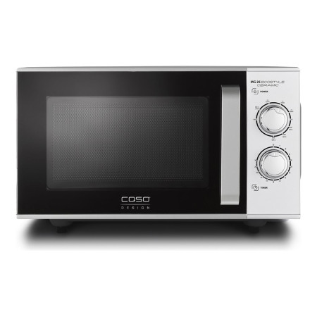 Caso | Ceramic Microwave Oven with Grill | MG 25 Ecostyle | Free standing | 25 L | 900 W | Grill | Silver