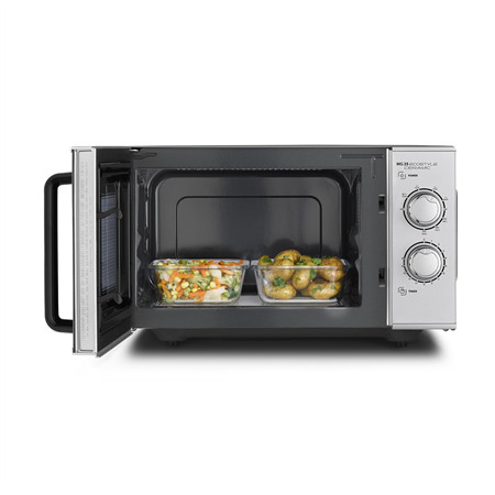 Caso | Ceramic Microwave Oven with Grill | MG 25 Ecostyle | Free standing | 25 L | 900 W | Grill | Silver