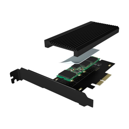 Raidsonic | Converter for 1x HDD/SSD for PCIe x4 slot | IB-PCI208-HS | Black