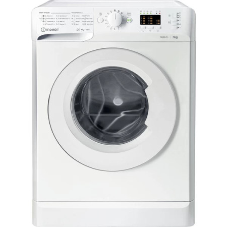 INDESIT | Washing machine | MTWA 71252 W EE | Energy efficiency class E | Front loading | Washing capacity 7 kg | 1200 RPM | Dep