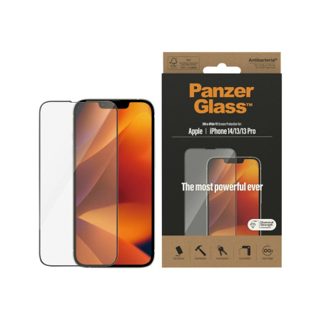 PanzerGlass | Screen protector | Apple | iPhone 14/13/13 Pro | Glass | Transparent | Ultra-Wide Fit