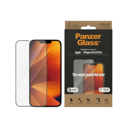 PanzerGlass | Screen protector | Apple | iPhone 14/13/13 Pro | Tempered Glass | Transparent | Fingerprint resistant Diamond stre