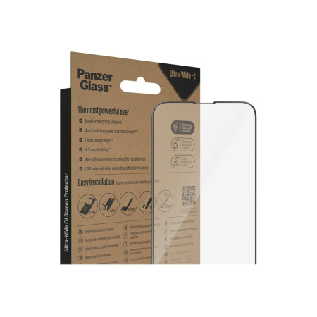 PanzerGlass | Screen protector | Apple | iPhone 14/13/13 Pro | Tempered Glass | Transparent | Fingerprint resistant Diamond stre