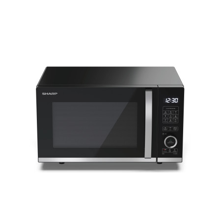 Sharp | Microwave Oven with Grill | YC-QG204AE-B | Free standing | 20 L | 800 W | Grill | Black