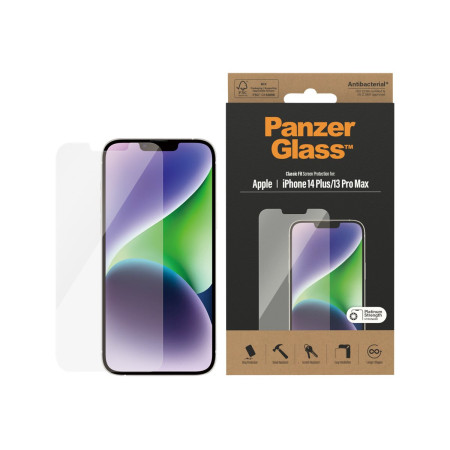 PanzerGlass | Screen protector | Apple | iPhone 14 Plus/13 Pro Max | Glass | Transparent | Classic Fit