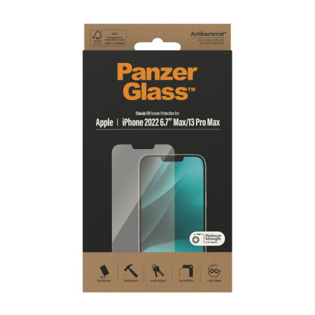 PanzerGlass | Screen protector | Apple | iPhone 14 Plus/13 Pro Max | Glass | Transparent | Classic Fit