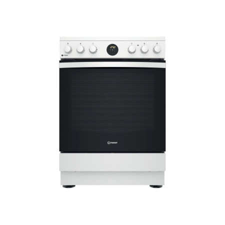 INDESIT | Cooker | IS67V8CHW/E | Hob type Vitroceramic | Oven type Electric | White | Width 60 cm | Grilling | Depth 60 cm | 69 