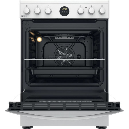 INDESIT | Cooker | IS67V8CHW/E | Hob type Vitroceramic | Oven type Electric | White | Width 60 cm | Grilling | Depth 60 cm | 69 