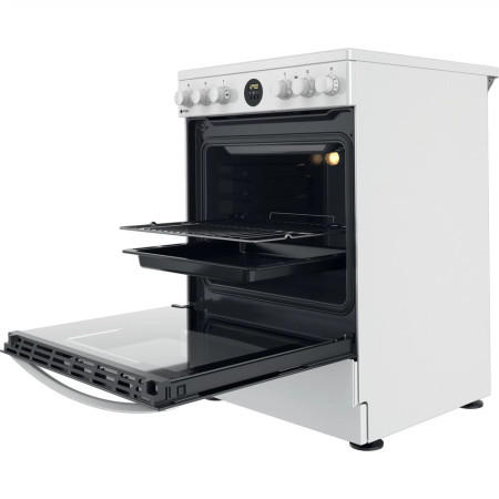 INDESIT | Cooker | IS67V8CHW/E | Hob type Vitroceramic | Oven type Electric | White | Width 60 cm | Grilling | Depth 60 cm | 69 