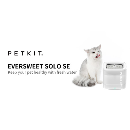 PETKIT | Smart Pet Drinking Fountain | Eversweet Solo SE | Capacity 1.8 L | Filtering | Material Plastic | White