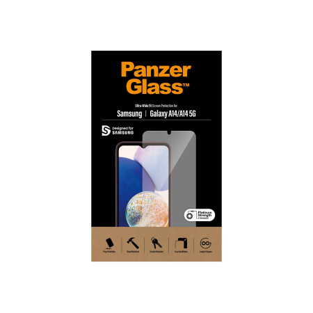 PanzerGlass | Ultra Wide fit | Screen Protector | Samsung | Galaxy A14/A14 5G | Transparent