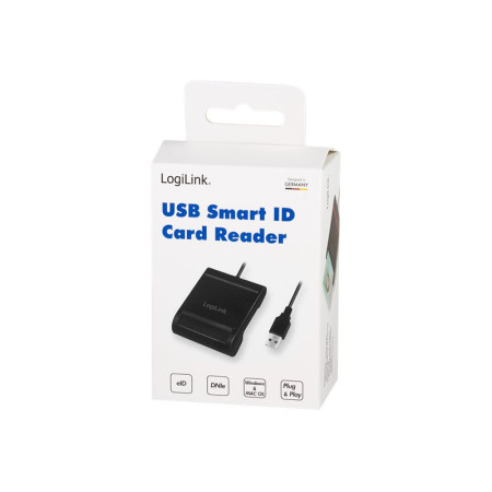 Logilink | USB 2.0 card reader, for smart ID | CR0047 | Card Reader