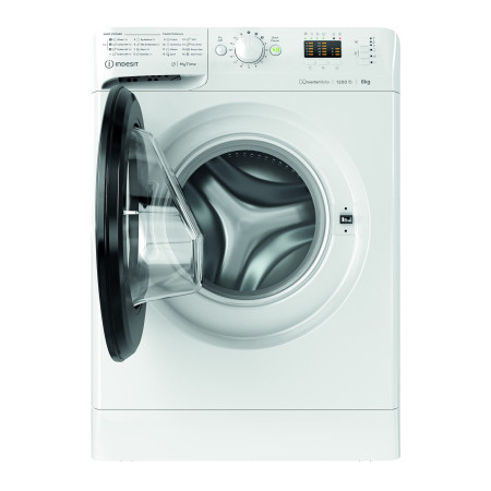 INDESIT | Washing machine | MTWSA 61294 WK EE | Energy efficiency class C | Front loading | Washing capacity 6 kg | 1151 RPM | D