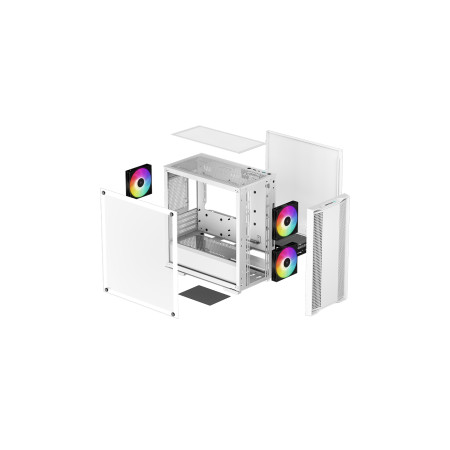 Deepcool | ARGB Micro-ATX CASE | CC360 | White | Mini-ITX / Micro-ATX | Power supply included No | ATX PS2 maximum length: 160mm