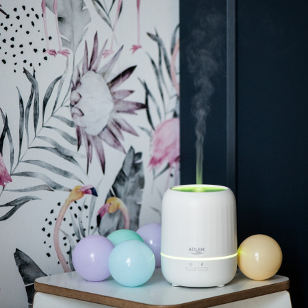 Adler | Ultrasonic aroma diffuser 3in1 | AD 7968 | Ultrasonic | Suitable for rooms up to 25 m | White