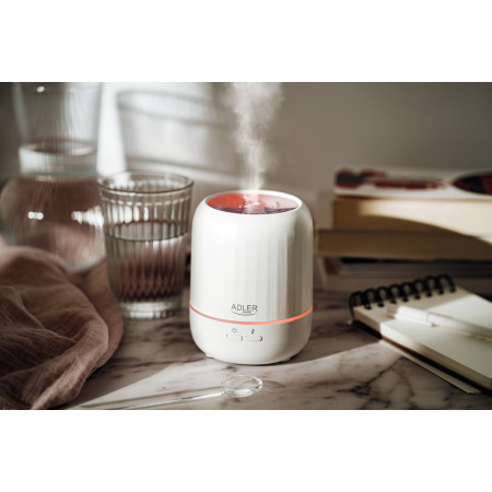 Adler | Ultrasonic aroma diffuser 3in1 | AD 7968 | Ultrasonic | Suitable for rooms up to 25 m | White