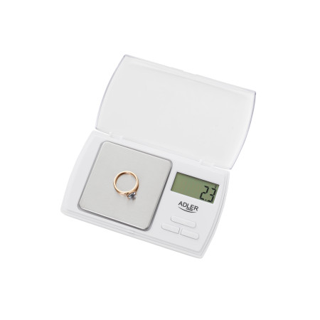 Adler | Precision scale | AD 3161 | Maximum weight (capacity) 0.5 kg | Accuracy 0.01 g | White