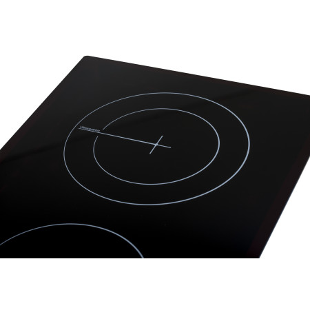 Simfer | Hob | H3.020.DEBSP | Vitroceramic | Number of burners/cooking zones 2 | Touch | Black