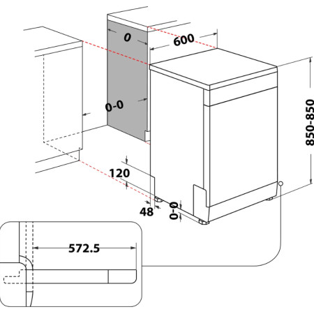 Dishwasher | D2F HD624 AS | Free standing | Width 60 cm | Number of place settings 14 | Number of programs 9 | Energy efficiency