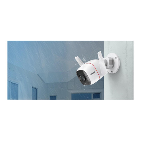 TP-LINK | Outdoor Security Wi-Fi Camera | TC65 | Bullet | 3 MP | 3.89 mm/F2.2 | H.264 | Micro SD, Max. 128GB