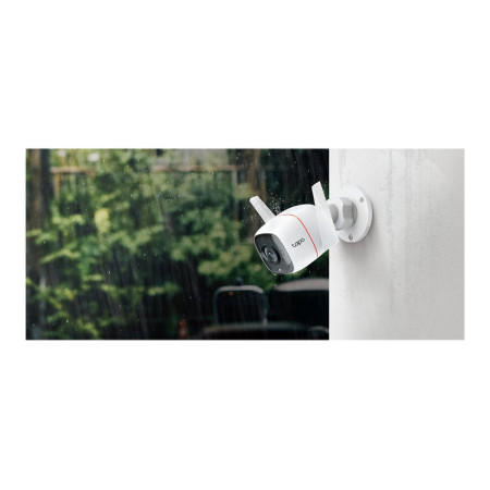 TP-LINK | Outdoor Security Wi-Fi Camera | TC65 | Bullet | 3 MP | 3.89 mm/F2.2 | H.264 | Micro SD, Max. 128GB