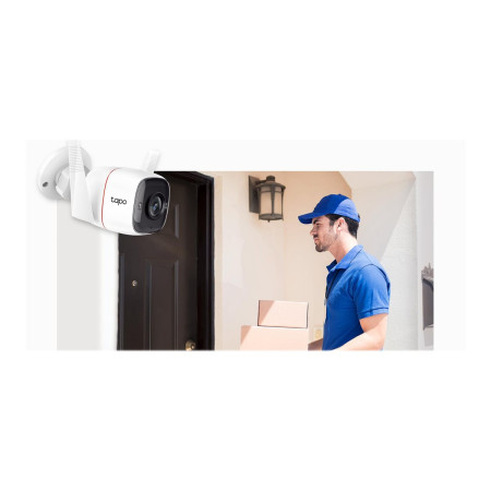 TP-LINK | Outdoor Security Wi-Fi Camera | TC65 | Bullet | 3 MP | 3.89 mm/F2.2 | H.264 | Micro SD, Max. 128GB