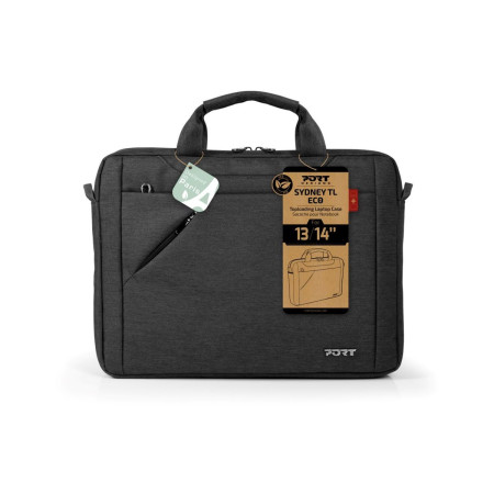 PORT DESIGNS | S13 Sydney ECO Case | Fits up to size 13/14 " | Top Loading | Black | Shoulder strap