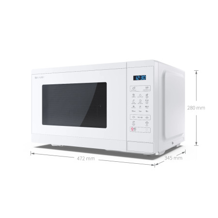 Sharp | Microwave Oven with Grill | YC-MG252AE-C | Free standing | 25 L | 900 W | Grill | Crystal