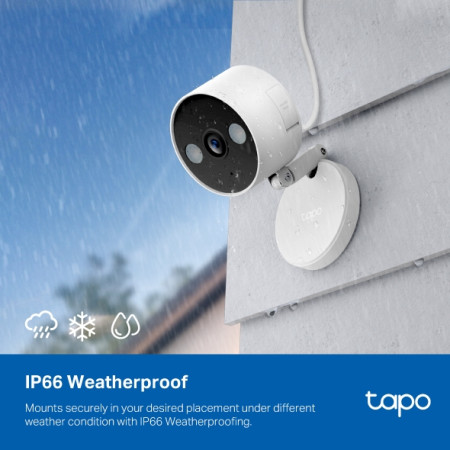 TP-LINK | Wi-Fi Home Security Camera | Tapo C120 | 24 month(s) | Compact | 4 MP | 3.17mm | IP66 | H.264 | MicroSD Up to 512 GB