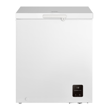 Gorenje | Freezer | FH10EAW | Energy efficiency class E | Chest | Free standing | Height 85.4 cm | Total net capacity 95 L | Whi