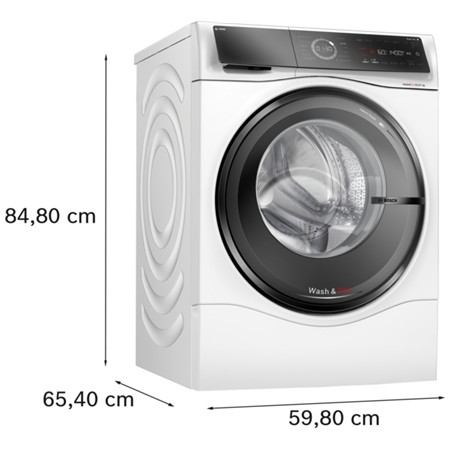 Bosch | Washing Machine with Dryer | WNC254A0SN | Energy efficiency class D | Front loading | Washing capacity 10.5 kg | 1400 RP