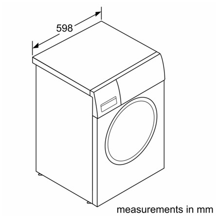 Bosch | Washing Machine | WGG244ZMSN | Front loading | Washing capacity 9 kg | 1400 RPM | Depth 59 cm | Width 60 cm | LED | Stea