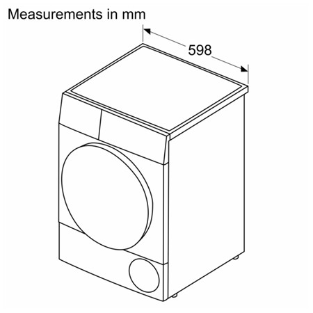 Bosch Dryer Machine with Heat Pump | WTU876IHSN | Energy efficiency class A++ | Front loading | 9 kg | LED | Depth 61.3 cm | Whi