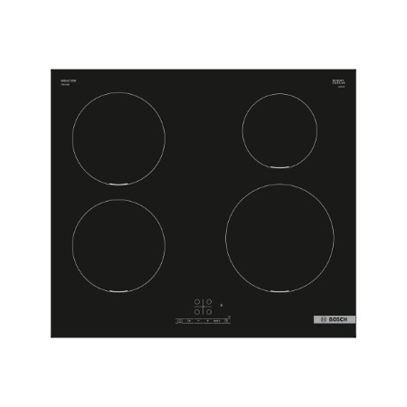 Bosch Hob | PIE611BB5E | Induction | Number of burners/cooking zones 4 | Touch | Timer | Black | Display