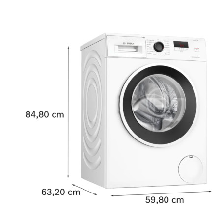 Bosch Washing Machine | WGE0240ASN | Energy efficiency class A | Front loading | Washing capacity 7 kg | 1400 RPM | Depth 59 cm 