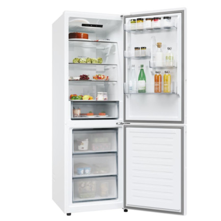 Candy Refrigerator | CNCQ2T618EW | Energy efficiency class E | Free standing | Combi | Height 185 cm | No Frost system | Fridge 