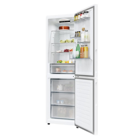 Candy Refrigerator | CNCQ2T618EW | Energy efficiency class E | Free standing | Combi | Height 185 cm | No Frost system | Fridge 