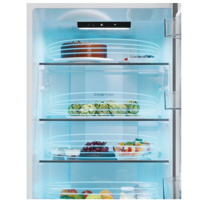 Candy Refrigerator | CNCQ2T618EW | Energy efficiency class E | Free standing | Combi | Height 185 cm | No Frost system | Fridge 